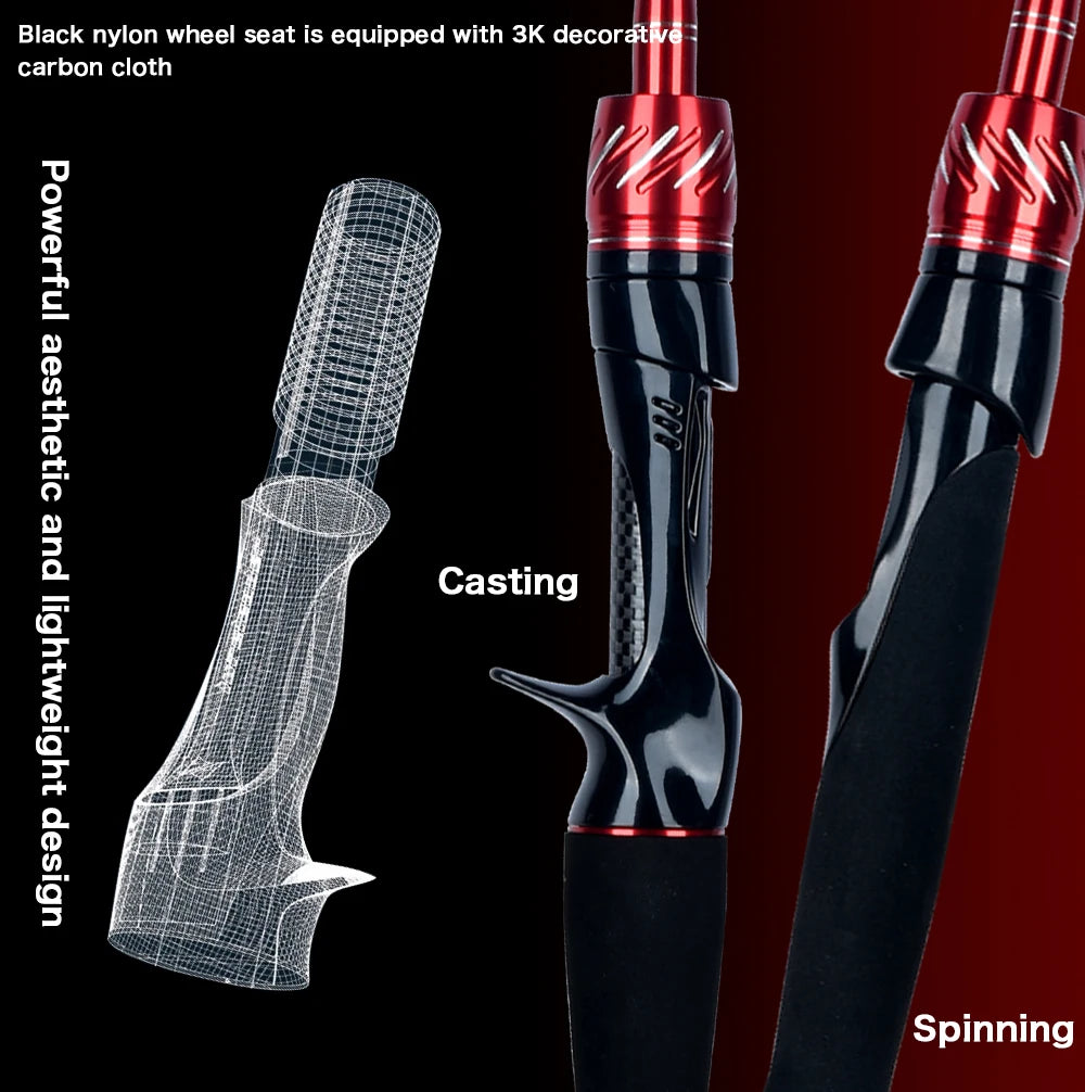 BIUTIFU Traveller Spinning & Casting Rod