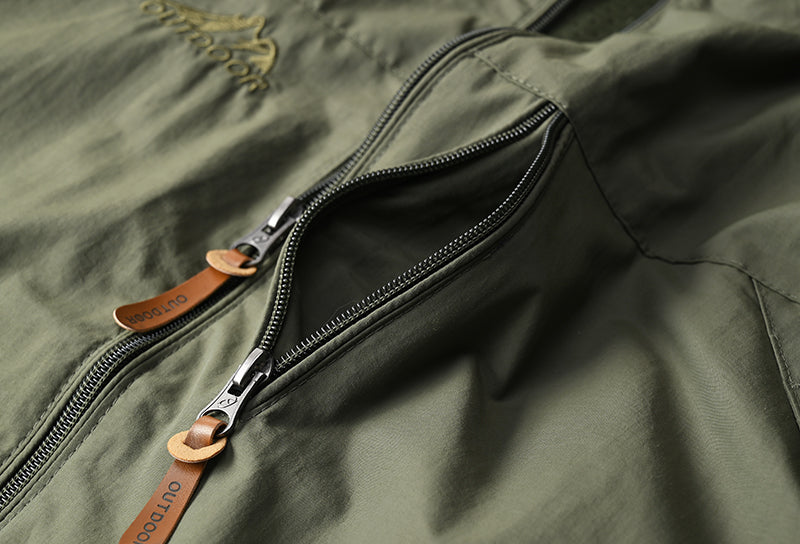 Men’s Tactical Windbreaker Jacket – Waterproof Outdoor Hooded Military Coat