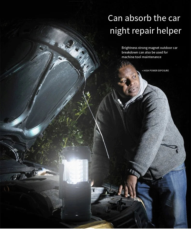 Mini Tent Lamp LED – Portable Telescopic Lantern & Torch for Camping & Emergency Use