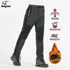 LNGXO Thick Warm Fleece Hiking Pants