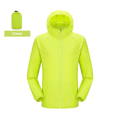LNGXO Hiking Waterproof Jacket – Unisex Quick-Dry Windbreaker for Camping, Running, and Outdoor Sports