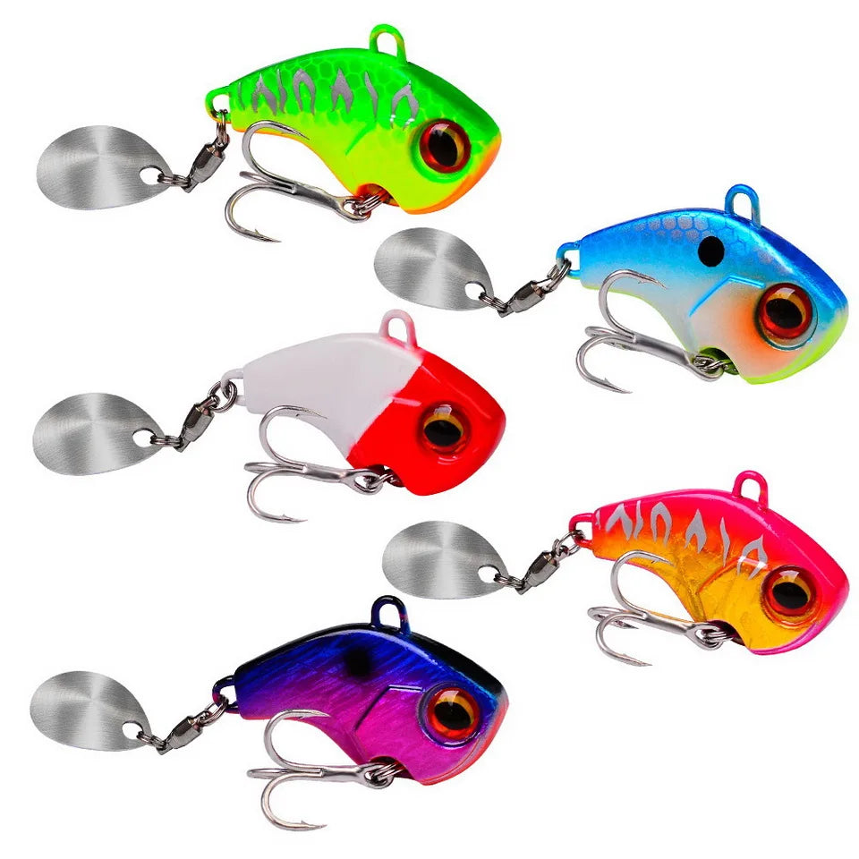 Fishing Lures - Wobble Rotating Metal Vibration Bait