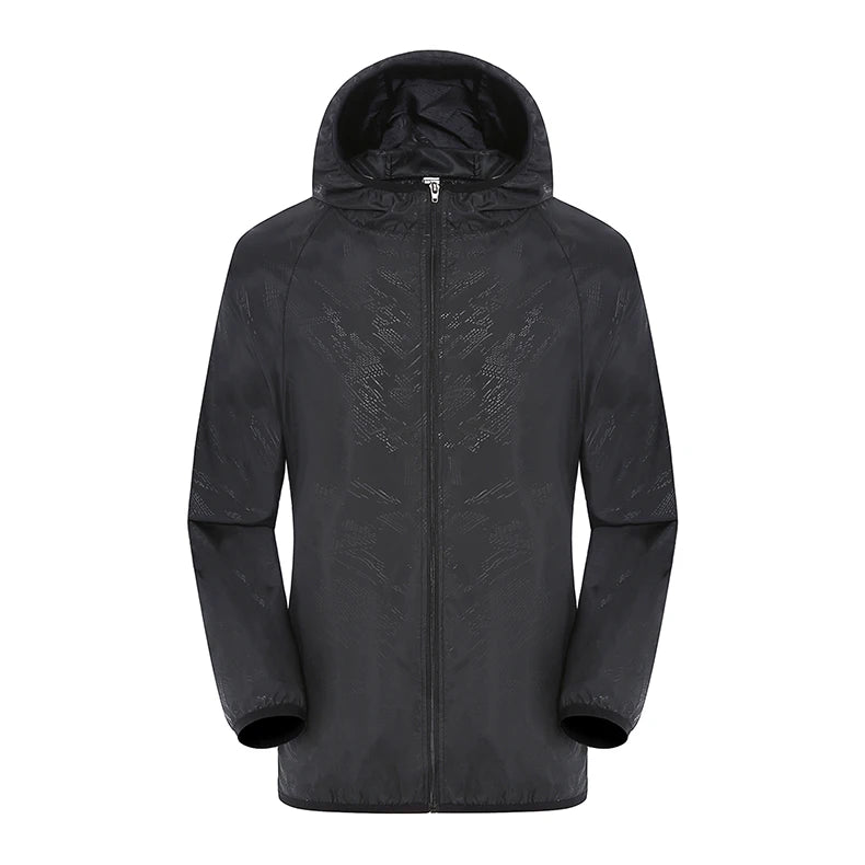 LNGXO Hiking Waterproof Jacket – Unisex Quick-Dry Windbreaker for Camping, Running, and Outdoor Sports