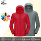 LNGXO Hiking Waterproof Jacket – Unisex Quick-Dry Windbreaker for Camping, Running, and Outdoor Sports