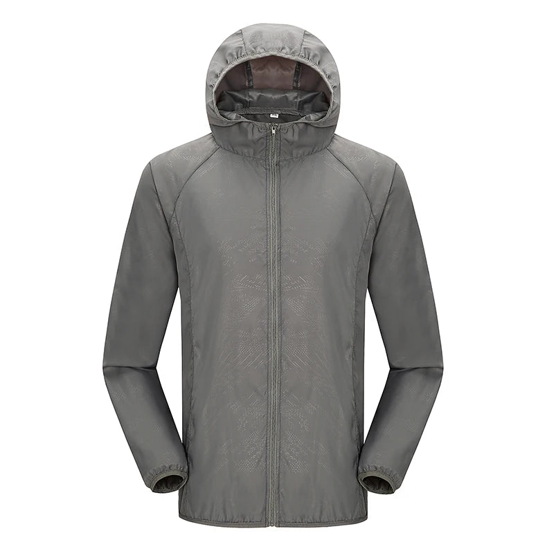 LNGXO Hiking Waterproof Jacket – Unisex Quick-Dry Windbreaker for Camping, Running, and Outdoor Sports