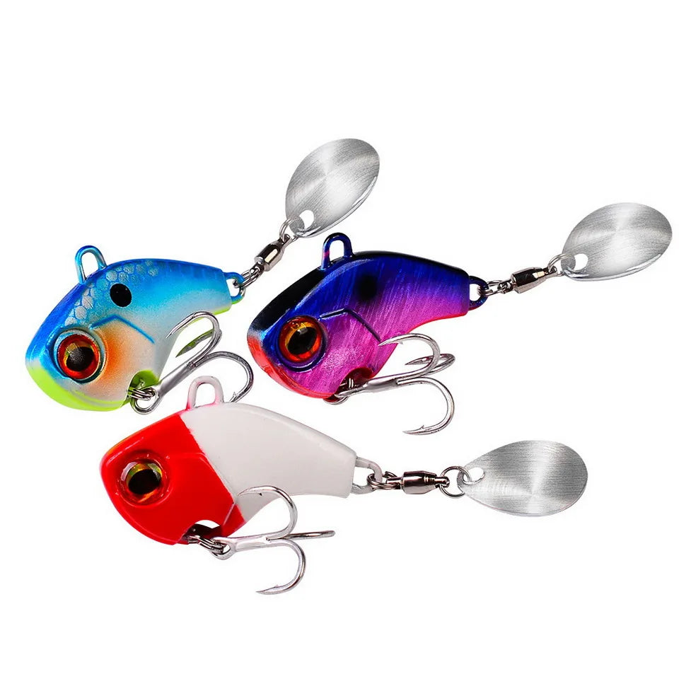 Fishing Lures - Wobble Rotating Metal Vibration Bait