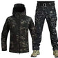 Outdoor Shark Skin Warmth Set – Camo Plush Thickened Coat for Autumn/Winter Racing Top