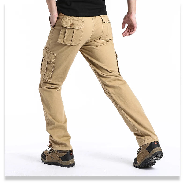 Large Pocket Loose Overalls – Men's Outdoor Sports Jogging Tactical Pants