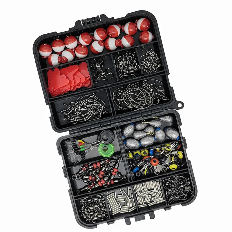 Fishing Accessories Set with Tackle Box (263 Pieces)