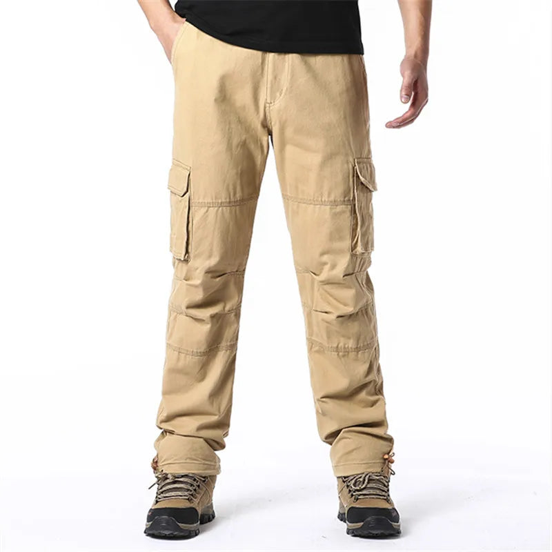 Large Pocket Loose Overalls – Men's Outdoor Sports Jogging Tactical Pants