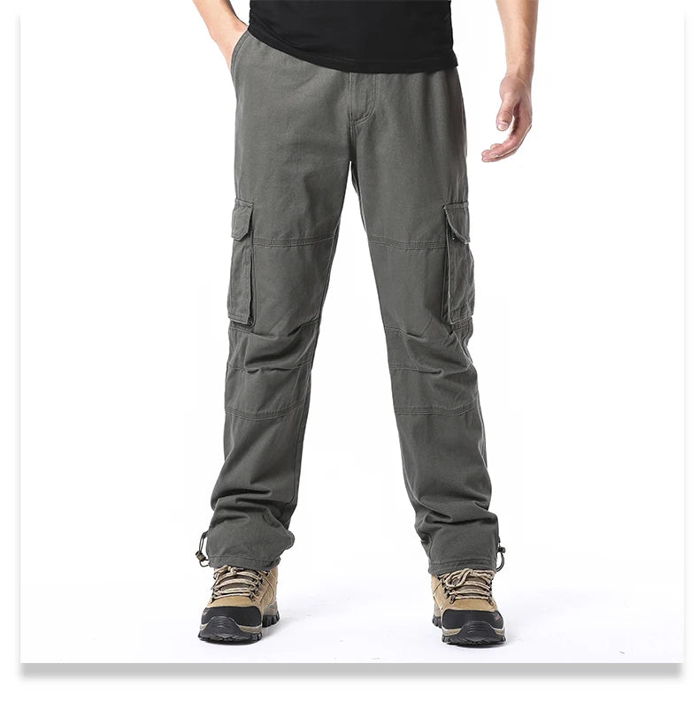 Large Pocket Loose Overalls – Men's Outdoor Sports Jogging Tactical Pants