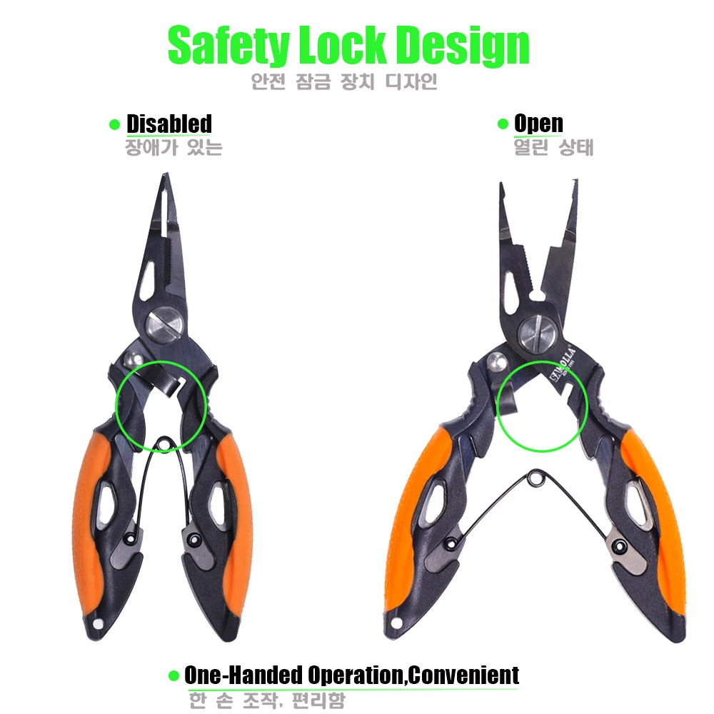 Multifunctional Fishing Scissors Line Cutter Hooks Pliers