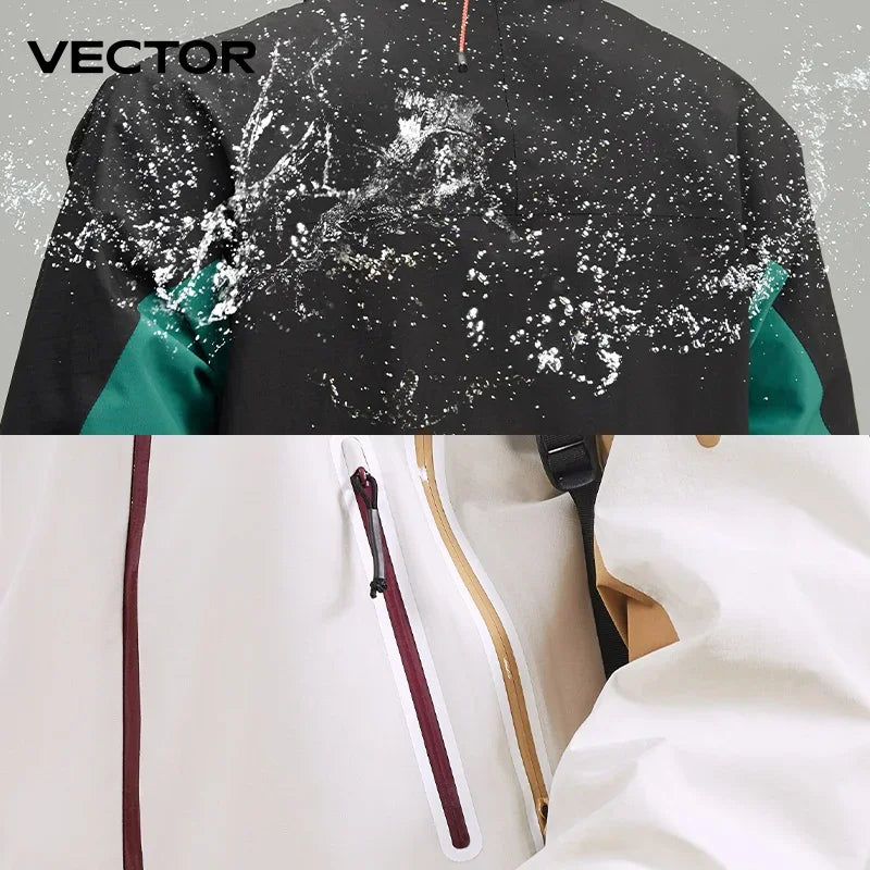 VECTOR Men Woman 3-in-1 Detachable Hood Hiking Jacket