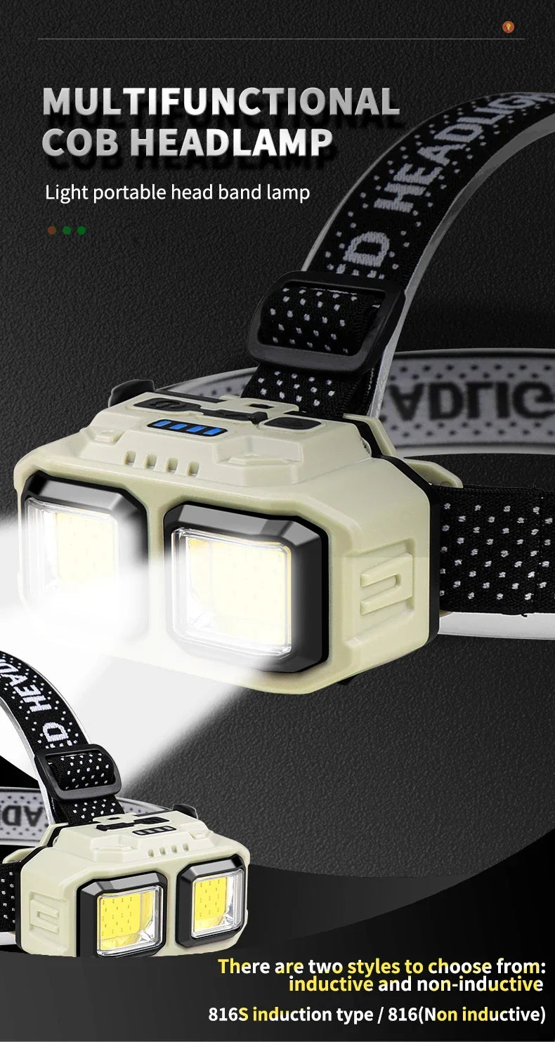 Rechargeable LED Headlamp for Fishing & Outdoor Activities