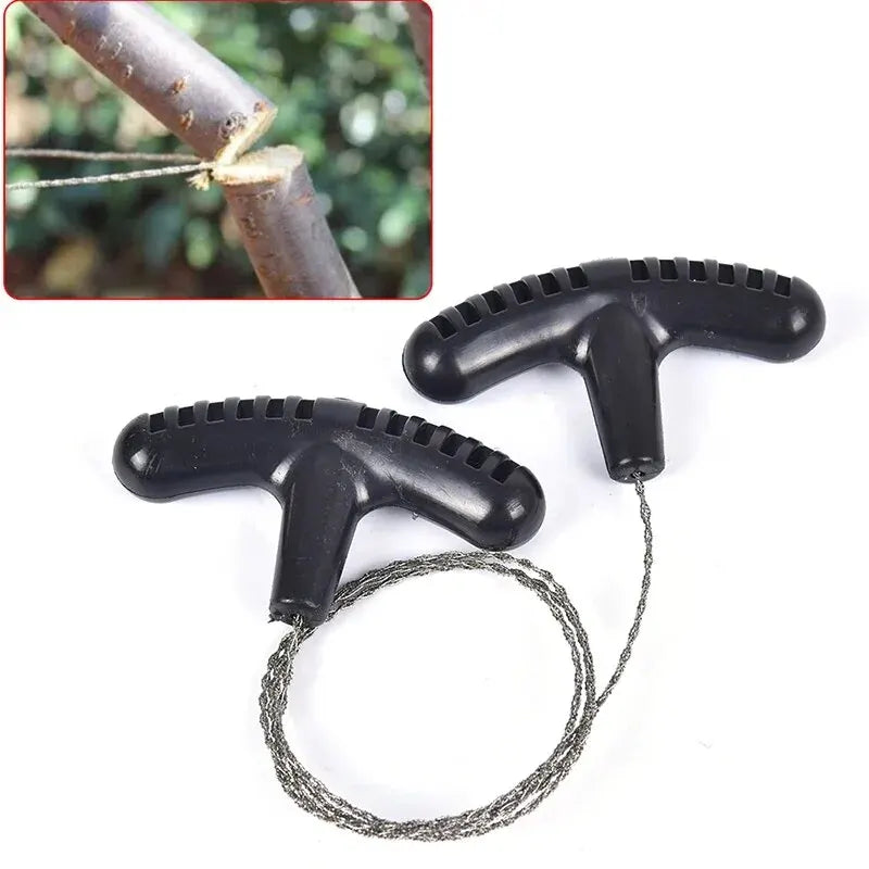 Manual Hand Steel Travel Tools - Outdoor Camping & Hiking Rope Chain Saw