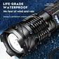 High-Power LED Tactical Flashlight with Zoom and USB Rechargeable Battery