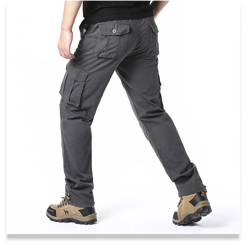 Large Pocket Loose Overalls – Men's Outdoor Sports Jogging Tactical Pants