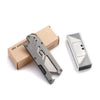 Stainless Steel EDC Folding Utility Knife – Multi-Function Paper Cutter, Bottle Opener & Wrench for Camping & Hiking
