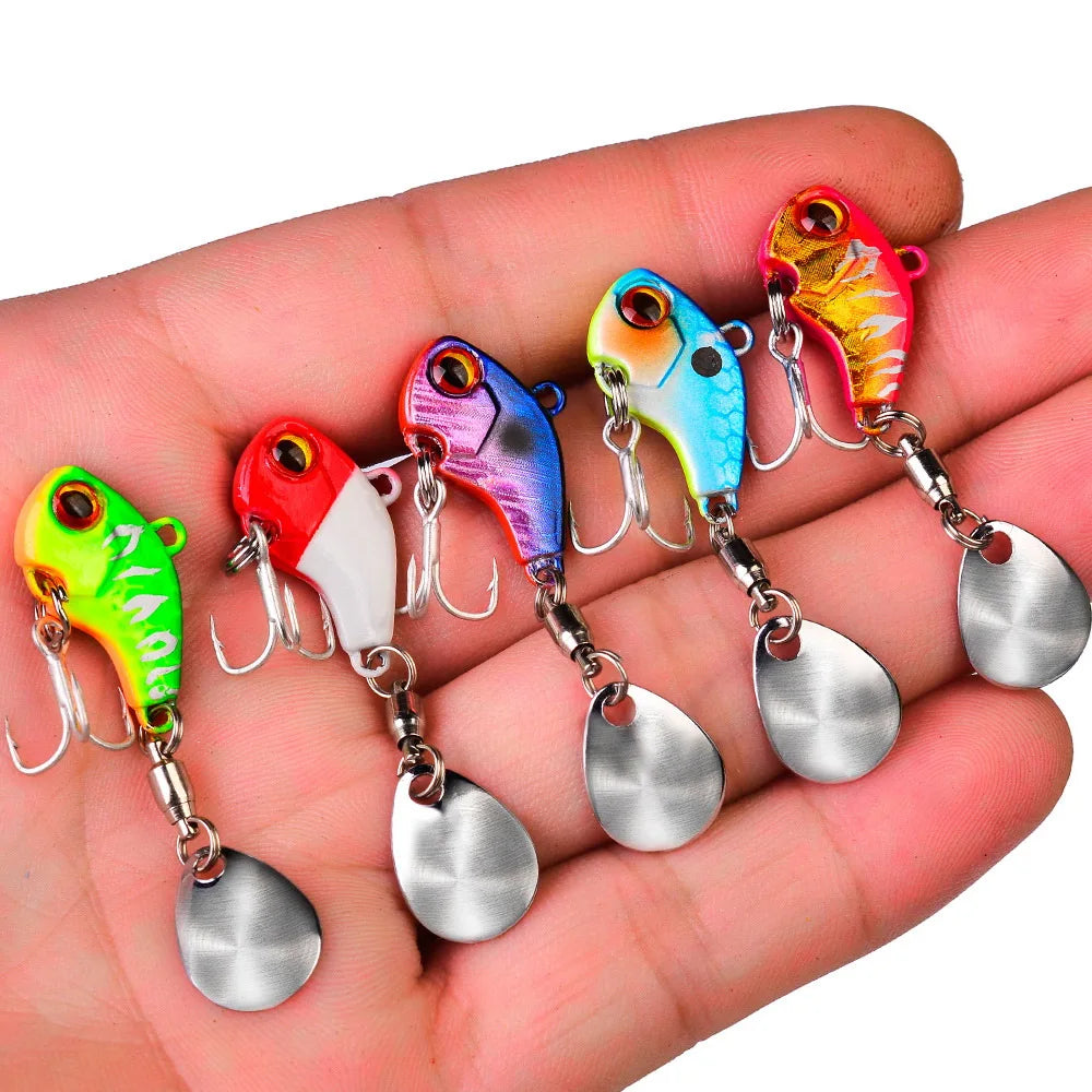 Fishing Lures - Wobble Rotating Metal Vibration Bait