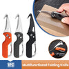 Portable Stainless Steel Serrated Hook Folding Knife
