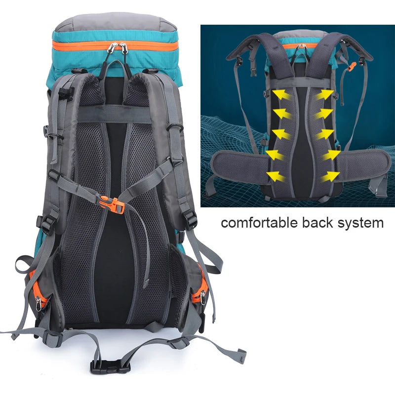 Camping Backpack Large Capacity Outdoor Climbing Bag 65L