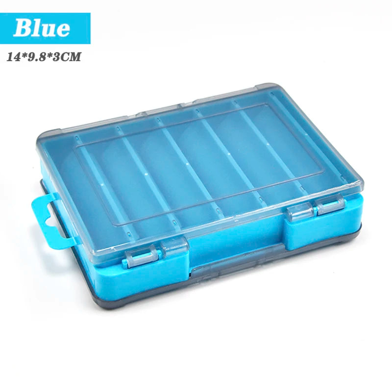 Double-Sided Fishing Tackle Box with 12 Cells