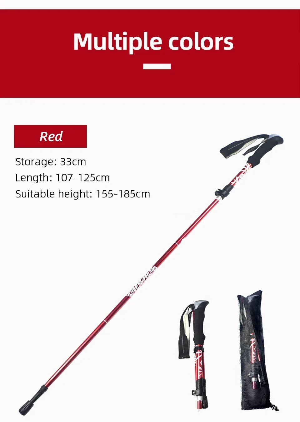 5-Section Telescopic Trekking Pole