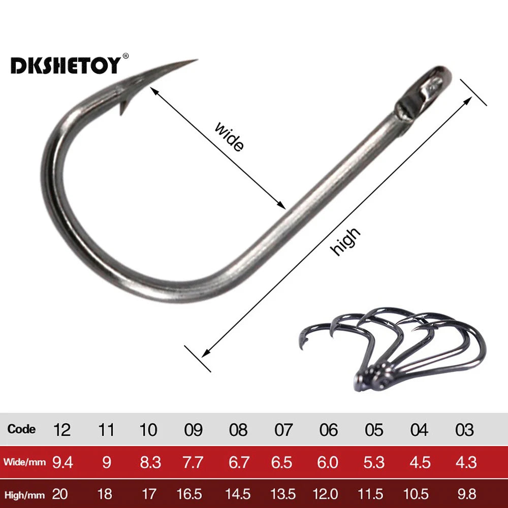 Barbed fishhook For Bait With Plastic Box Kit