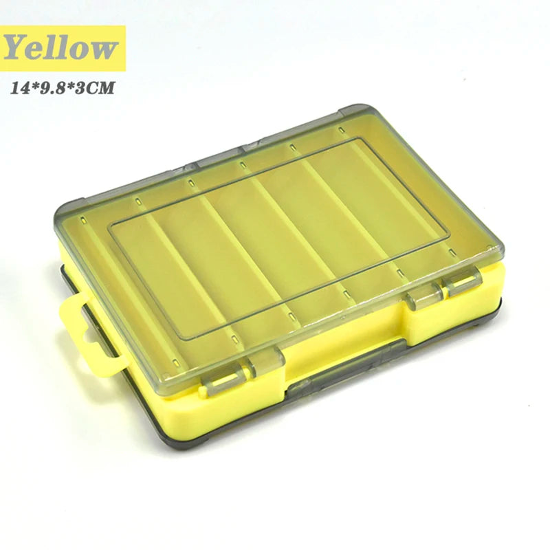 Double-Sided Fishing Tackle Box with 12 Cells