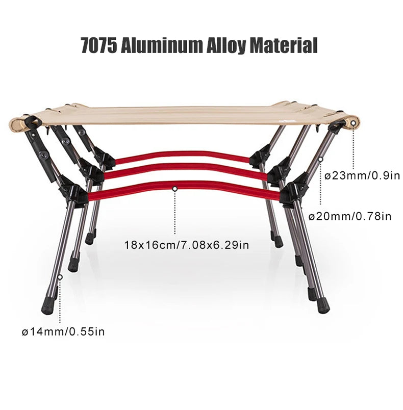 Camping Cot – Portable Folding Bed Ultralight Aluminum Alloy Sleeping Cot