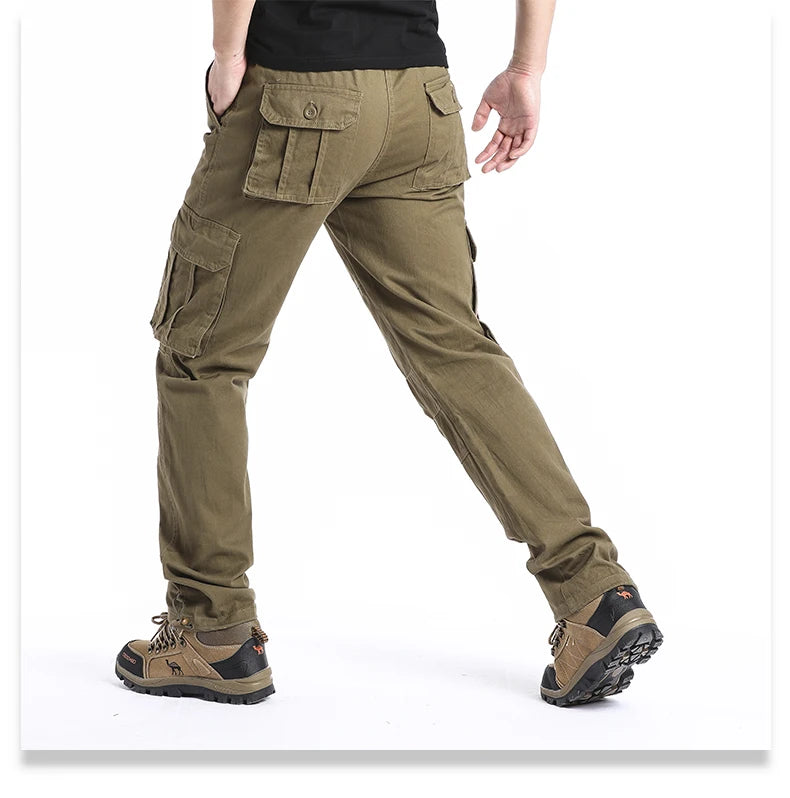 Large Pocket Loose Overalls – Men's Outdoor Sports Jogging Tactical Pants