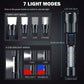 High-Power LED Tactical Flashlight with Zoom and USB Rechargeable Battery