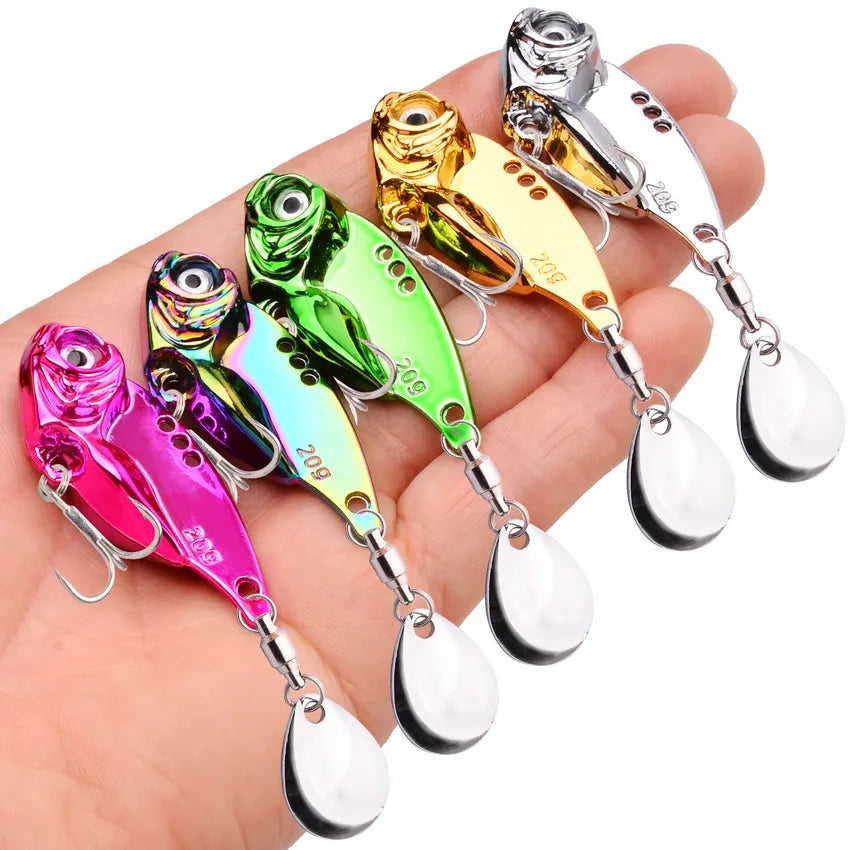 Rotating Sequin Metal VIB Fishing Tackle