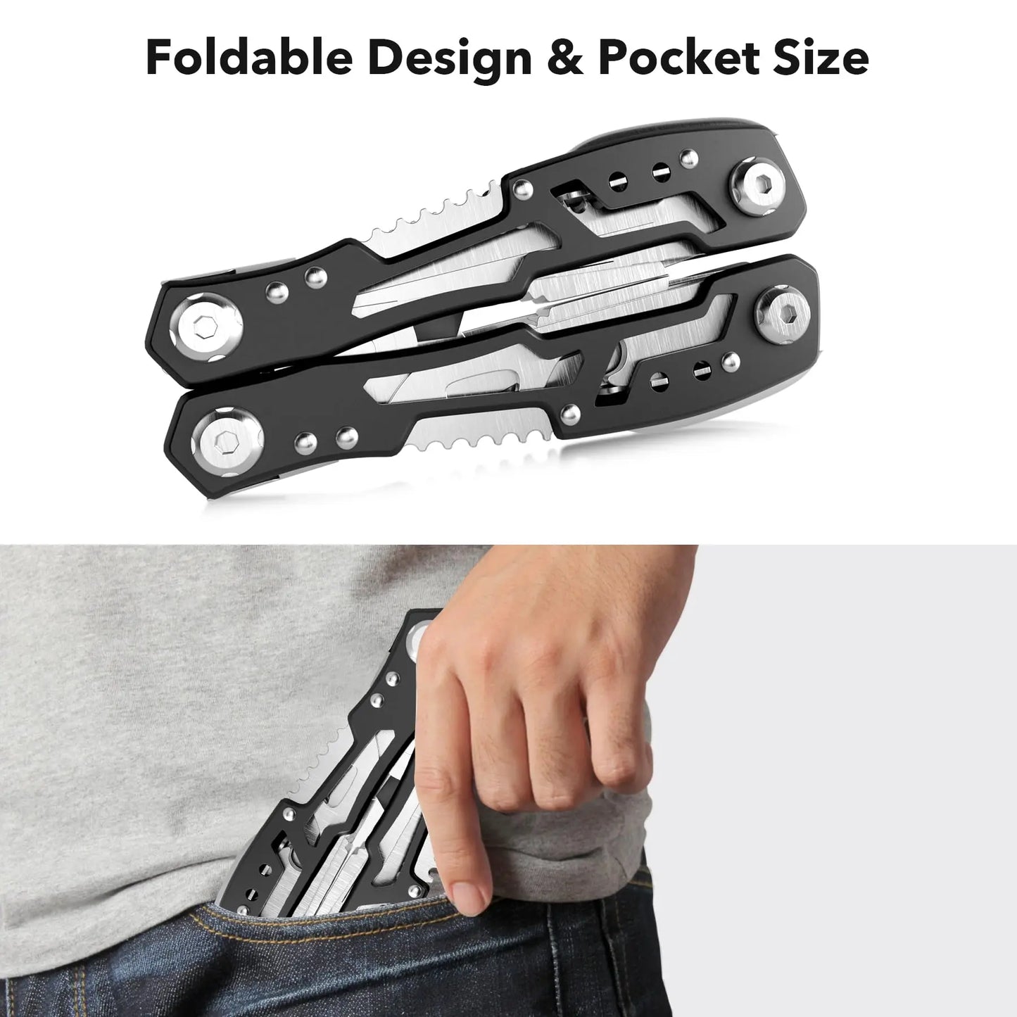 14-in-1 Multifunctional Outdoor Folding Pliers