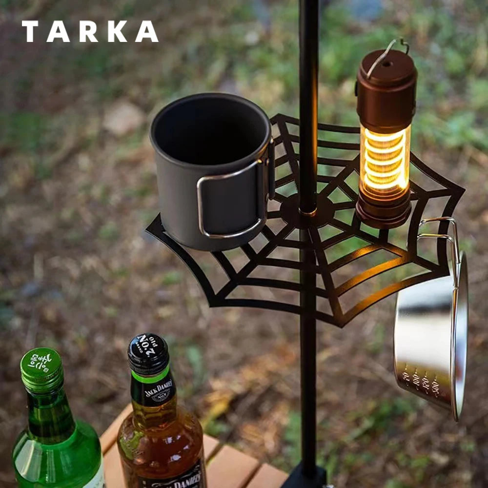 TARKA Light Holder Camping Lantern Stand With Tray