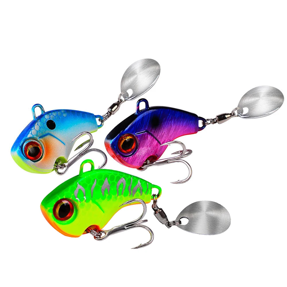 Fishing Lures - Wobble Rotating Metal Vibration Bait