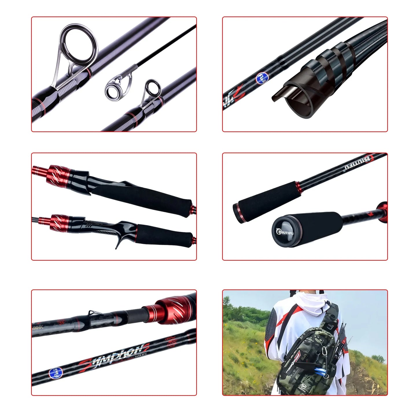 BIUTIFU Traveller Spinning & Casting Rod