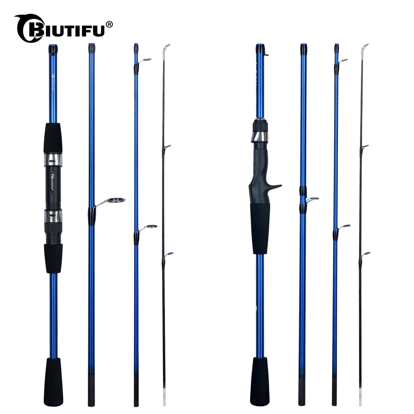 FELENHAI Baitcasting/Spinning Travel Fishing Rod