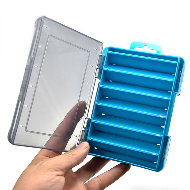 Double-Sided Fishing Tackle Box with 12 Cells