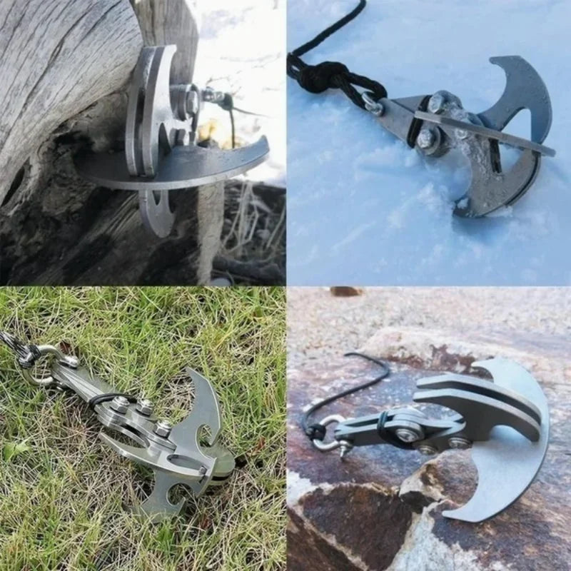 Folding Grappling Hook - Multifunctional Survival Climbing Claw