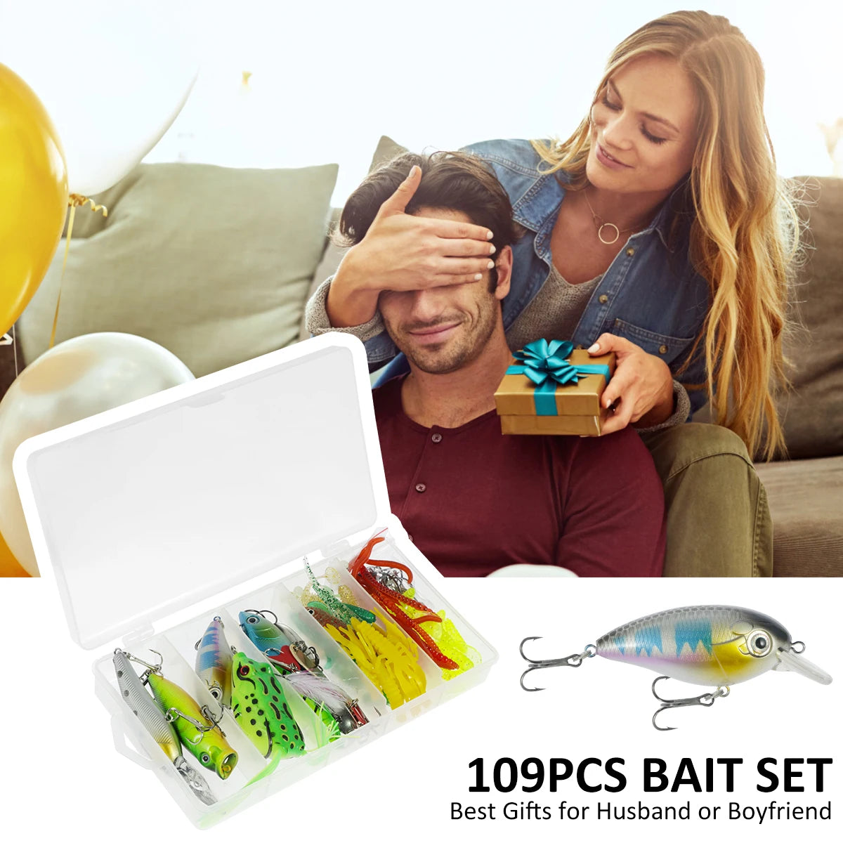 Fishing Lure Set for Beginners Soft and Hard Lure Baits Set