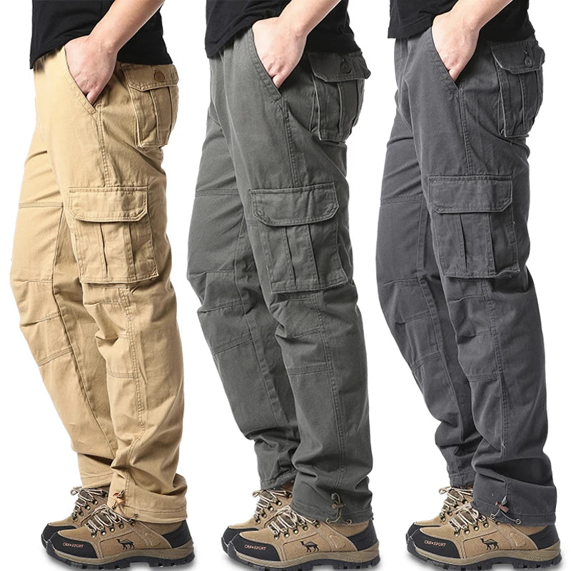 Large Pocket Loose Overalls – Men's Outdoor Sports Jogging Tactical Pants