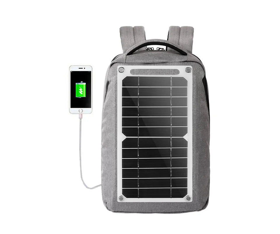 USB 5V Solar Panel System with Camping Charging for Power Banks and Mobile Phones