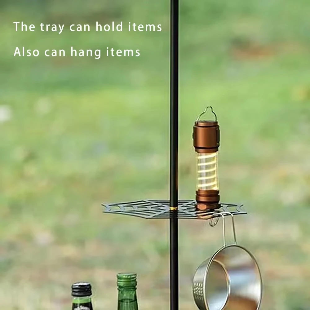 TARKA Light Holder Camping Lantern Stand With Tray