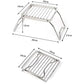 Outdoor Stainless Steel Stove Holder – Portable Folding Mini Barbecue Rack & Pot Holder for Camping