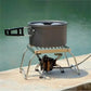 Outdoor Stainless Steel Stove Holder – Portable Folding Mini Barbecue Rack & Pot Holder for Camping