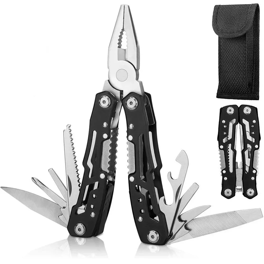 Multi-Tool Pocket Knife & Pliers – Folding Mini Portable Tactical Hunting and Survival Tool