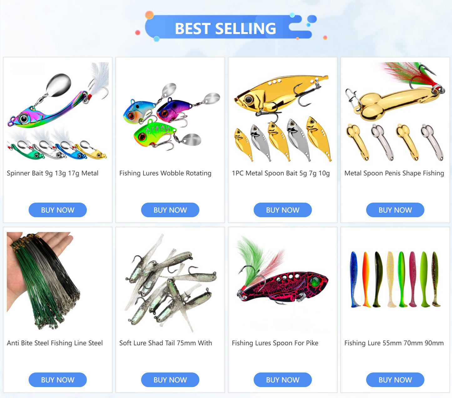 Fishing Lures - Wobble Rotating Metal Vibration Bait