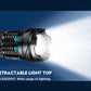 High-Power LED Tactical Flashlight with Zoom and USB Rechargeable Battery