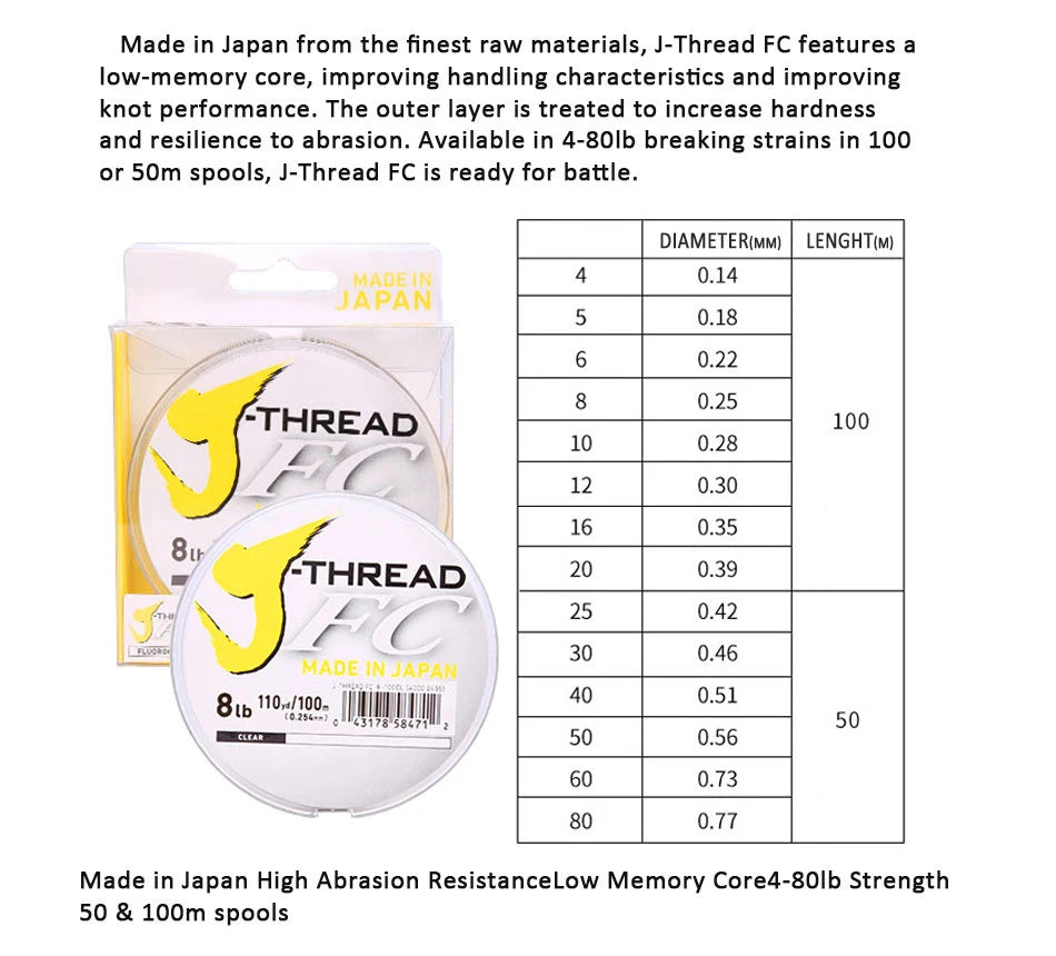 Daiwa J-FLUOROCARBON Leader Line